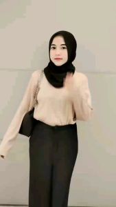 HELENA - Kaos Rib Premium Lengan Panjang Polos Wanita Terbaru Kekinian Atasan Rajut Wanita Ala Korea Style 2022 Terlaris