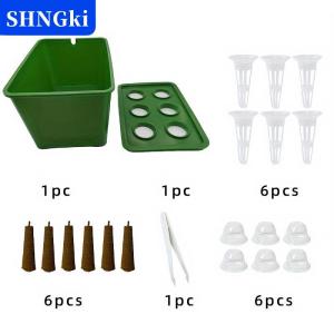 [COD] 🔥🔥🔥SHNGki 1 bộ Bộ Bộ cây giống thủy canh   chậu rau và thảo mộc trong nhà ngoài trời không cần điện nhựa bền dễ lắp ráp