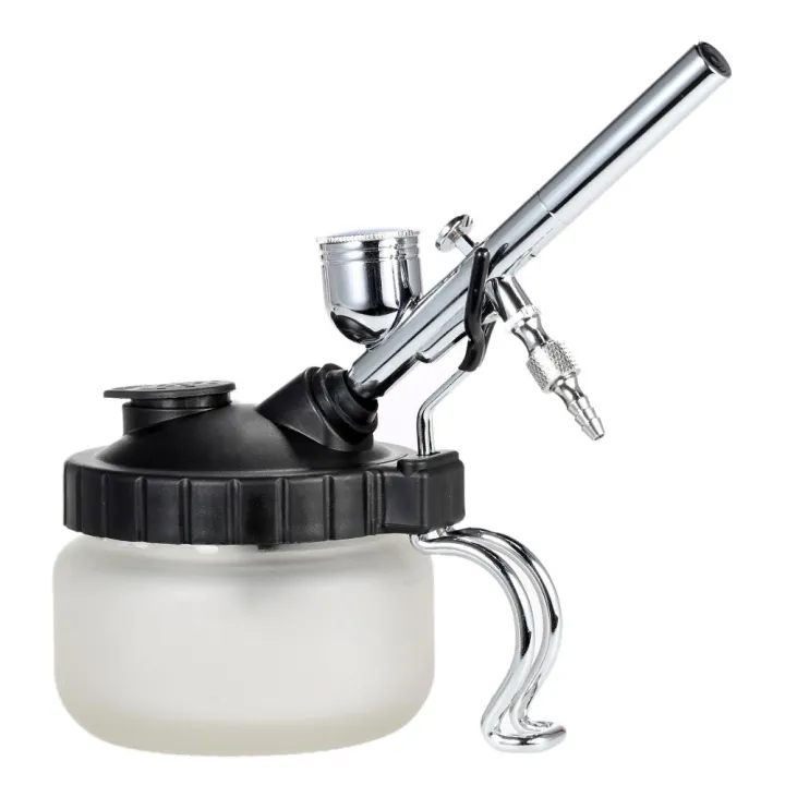 KKmoon%20Airbrush%20Cleaning%20Pot%20Glass%20Air%20Holder%20Paint%20Jar%20Bottle%20Spray%20Wash%20Clean%20Tools%20Needle%20Nozzle%20Brush%20Set%20-%20Image%202