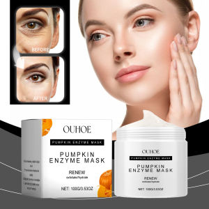 OUHOE Mặt Nạ Enzyme Bí Đỏ 100g - Mặt nạ chứa chiết xuất bí đỏ và dầu ô liu giúp làm sạch nhẹ nhàng và cấp ẩm hỗ trợ kiểm soát dầu và cải thiện kết cấu da phù hợp mọi loại da.