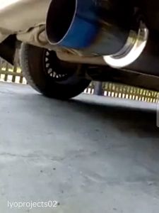 knalpot Racing Mobil HKS HIPOWER BIRU suara ngebas kering Semua jenis mobil