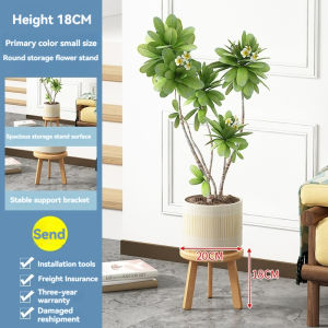 Wooden Stool Mini Kid Stool Fishing Flower Shelf Bonsai Rack Interior Plant Stand