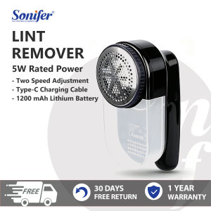 Sonifer Lint Remover Electric Clothes Fuzz Trimmer Portable Usb Powered Charge Fabric Shaver 2-Speed