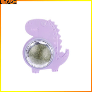 Litake Cat Catnip Ball Rotatable Edible Licking Balls Mint Ball Kitten Teeth Cleaning Toys Pet Health Supply
