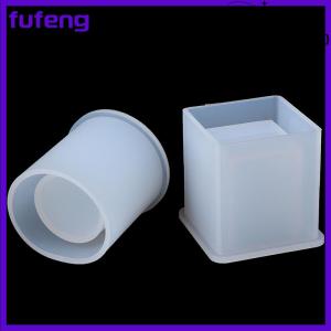 fufeng Silicone Mold Pen Container Square Round Storage Holder Epoxy Resin Molds