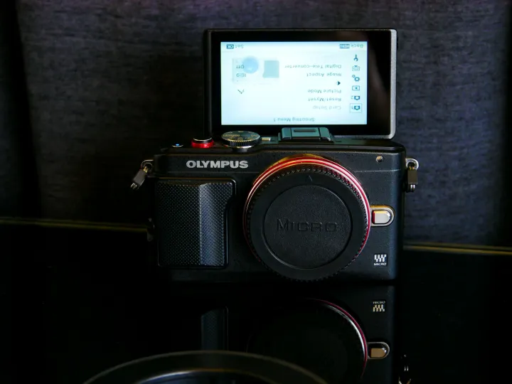 Olympus Pen Lite E-PL6 Mirrorless Digital Camera Black Body Micro Four ...