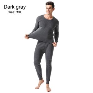 BETTERFORM Thermal Clothes Ultra Soft Fleece Lined Warm Thermal Underwear for Men Top and Bottom Set Mens Thermal Underwear Set Mens Long Johns Set