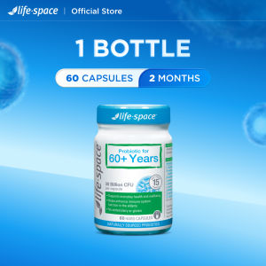 【Elderly Care】Life-Space Probiotic 60+ Years 30B CFU 60 Caps | Digestive Gut Health Immunity & Bloating Support
