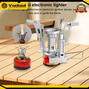 3000W Outdoor Mini Gas Stove with Piezo Camping One-piece Gas Stove Foldable Cooking Stove for Camping Hiking