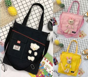 Dawaar Beg Tangan Wanita Bahu Jinjing Silang ( Rabbit Bear Travel Dinner Office Bag Shoulder Women Handbag Crossbody ) 11G2