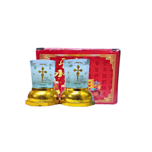 HIGH GRADE Chinese gel candle 2pcs set