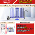 8 in 1 Alkaline Water Filter Complete Set Household 3 Stage Water Purifier Home Drinking System. 