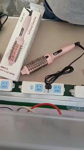 2026 Hot Sale [ Shipped from China ] Patented new fluffy comb straightening brush and curling iron dual-use inner curling bangs curling iron B3