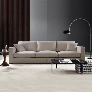 Fabric Sofa Removable Washable Inline Living Row Sofa Small Apartment