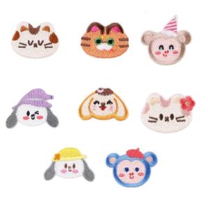 11 pcs động vật hoạt hình miếng dán ủi miếng vá đính Dog miếng vá sửa chữa thêu các bản vá lỗi cho trang trí giỏ đựng quần áo