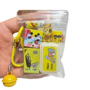Màu sắc rực rỡ nhựa Móc Chìa Khóa Phụ kiện Túi đồ chơi mini bất ngờ phong cách xoắn trứng Mặt dây chuyền trang trí món quà hoàn hảo