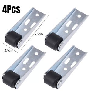 4PCS Silent Alloy Pulley Sliding Door Droop Door Guide Wheel Directional Translation Door Track
