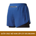 Quần Chạy Bộ Nam Running 2 Lớp DK2201 Có Túi Đựng Điện Thoại. 