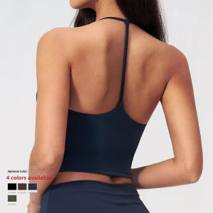 MUTUER Yoga Tank Women Deep-V Sports Underwear Shockproof Workout Push Up Running Top Female Gym Fitness Vest