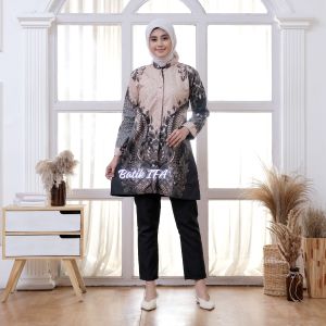 Bisa COD - Baju Batik Wanita Termurah - Atasan Wanita Tunik Batik - Batik Seragam Kantor - Batik IFA