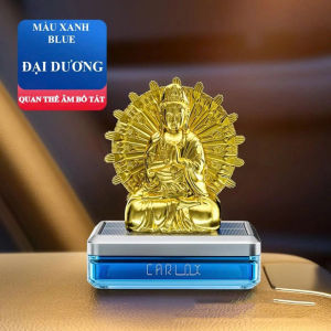 Nước Hoa Ô Tô CARLOX Tượng Phật Quan Thế Âm Chạy Năng Lượng Mặt Trời Tỏa Hương Thơm Mát Nhẹ Nhàng
