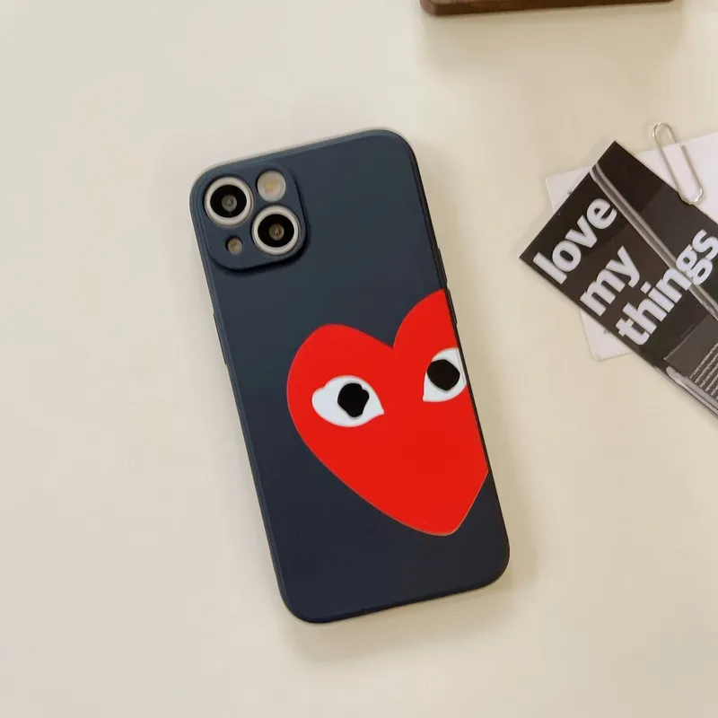 Fashion CDG PLAY Comme des Garcons Mobile Phone Case with Side