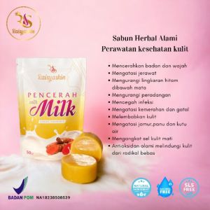 Sabun Susu Kunyit Kemangi BPOM Untuk Perawatan Kulit Gatal Panu Kutu Air dan Jamur