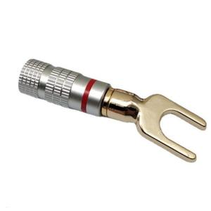 Stable Gold Plated Type Banana Plugs Y Fork Connector Home Theaters Connector for Enhances Sound Experiences in Studios