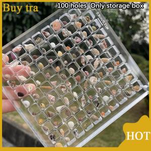 [Buytra] Acrylic Từ Seashell Hiển Thị Hộp Seashell Rõ Ràng Sao Biển Đính Tổ Chức 36 64 100 Lưới Mini Seashell Lưu Trữ Hộp
