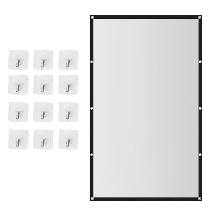 Home Projector Screen Creases Projector Screen for Home Theater HD White Foldable Anti-Crease | Lazada PH