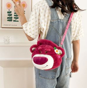 [HÀNG SẴN] Túi Gấu Dây Tây Nhồi Bông Đeo Chéo Đính Hoa Hottrend Cá Tính Đáng Yêu