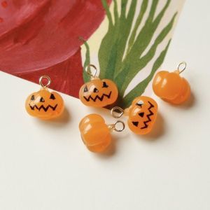 YOUSHI TOP DIY Crafts 1pc Resin Necklace Pendant Bracelet Handmade Accessories Gift Halloween Charms Jewelry Making Pumpkin Pendant