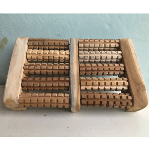 ไม้นวดฝ่าเท้า (ไม้สักแท้100%) ลูกกลิ้งไม้นวดเท้า สปาเท้า นวดฝ่าเท้้า เครื่องนวดเท้า บริหารเท้า อุปกรณ์ออกกำลังกายขา