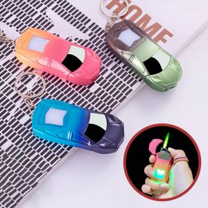 BẬT LỬA KHÈ - MÓC KHÓA HÌNH CHIẾC XE HƠI MÀU CẦU VÒNG (CÓ ĐÈN)