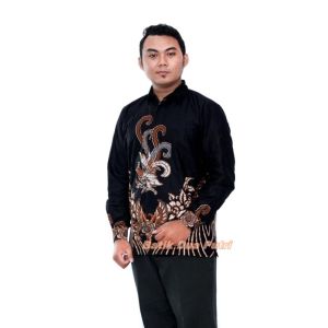 Couple Batik Wanita Blouse Atasan Kemeja Pria Lengan Panjang