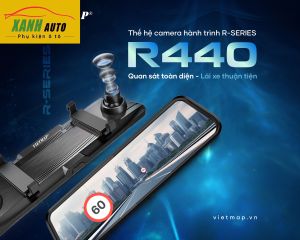 Camera gương hành trình Vietmap R440 Trước 4K Sau Full HD tặng thẻ 64GB - Hàng chính hãng