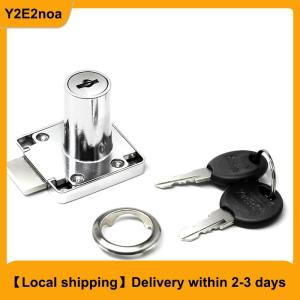 【Local shipping】 Drawer Locks with 2 Keys Cabinet Lock Rolled Steel Furniture Hardware Cam Locks