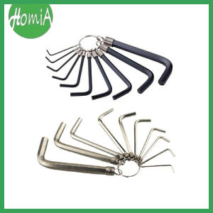 Kunci L Set 10Pcs Plat Hex Hexagonal Key Wrench Huidi Tool Perkakas 15mm - 10mm Kunci L Segienam 10IN1 - HOMIA