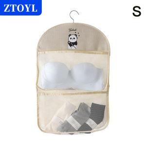 [COD] ZTOYL กระเป๋าตาข่าย2 3ชั้นจุของได้มากกระเป๋าใส่ถุงเท้ากระเป๋าเก็บของระบายอากาศได้สำหรับจัดระเบียบในตู้เสื้อผ้าพร้อมที่แขวนเสื้อผ้า