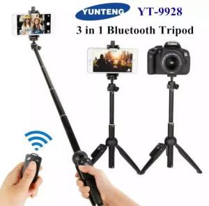 Yunteng YT-9928 Monopod tripod Wireless Bluetooth Remote Extendable Selfie Stick phone stand holder