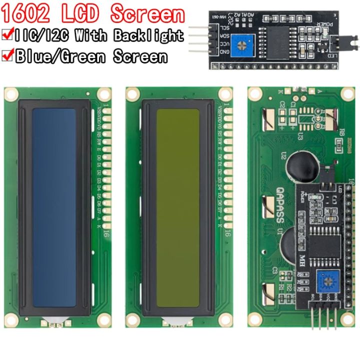 LCD module Blue Green screen IIC/I2C 1602 for arduino 1602 LCD UNO r3 ...