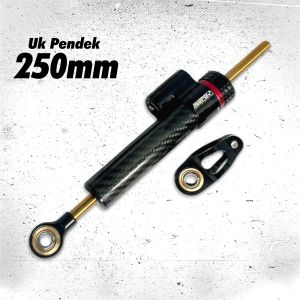 STABILIZER STEERING DUMPER MUPO ORIGINAL STABLIZIER STERING DUMPER MINI PENDEK 16 KLIK AKTIF PLUG AND PLAY UNIVERSAL MOTOR REVO NMAX PCX VARIO LEXI SUPRA JUPITER CBR ADV FINO STABILISER DOMPER MINI STERING STABILIZER STEERING MATRIS