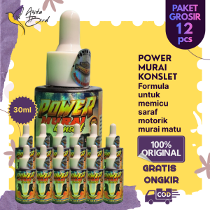 PAKET GROSIR 12 PCS Power Murai Konslet Vitamin Lomba Suplemen Penggacor Burung