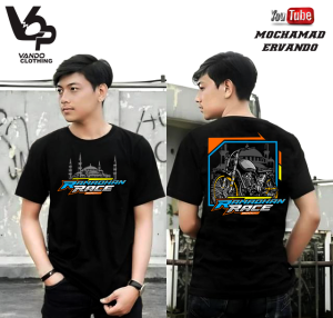 Vando Baju Lebaran Ramadhan Race Hari Raya Idul Fitri Lengan Pendek Cotton Combed 30s kekinian