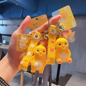 Cute Keychain Bubble Dragon Capybara PVC Pendant Gantungan Kunci Beg Toy Gift Comel Trendy