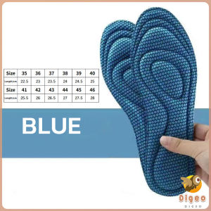 Digeo Sports Insoles Soft Bottom Sports Insole Sponge Pad For Men And Women Size 35-46