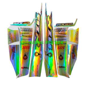 STIKER STRIPING LIS BODY MOTOR YAMAHA F1ZR F1Z R SPECIAL EDITION VARIASI HOLOGRAM PUTIH