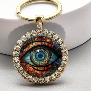 ✨ Fashion Keychain Blessing Unique Life Visual Experience Fashion Accessory Unique Style / Devils Eye Vintage Round Alloy Hip Hop Keychain