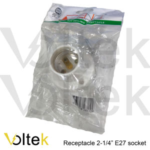 Receptacle for ceiling e27 socket 2" 3" 4" (2x2 3x3 4x4) for bulb