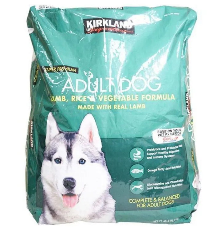 Kirkland Signature Lamb Rice Vegetable Formula Adult Dog Food